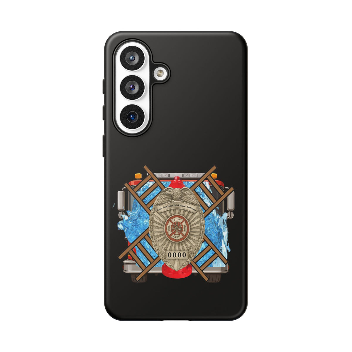 Firefighter Badge Phone Case – Maltese Cross Rescue Design