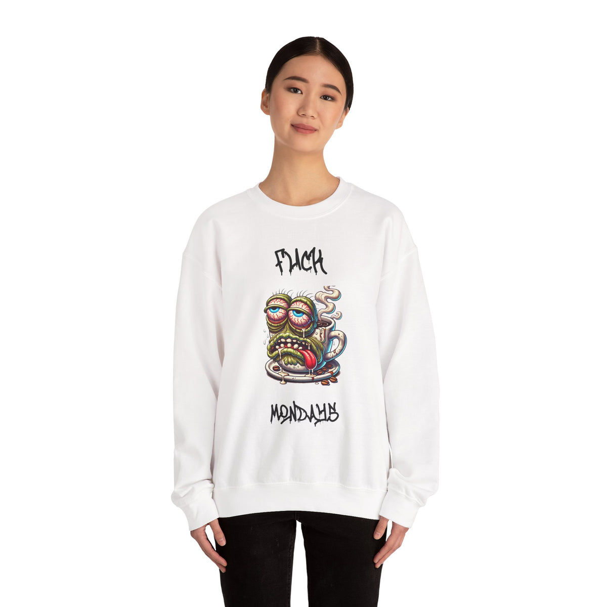 F*** Mondays Coffee Zombie Crewneck Sweatshirt