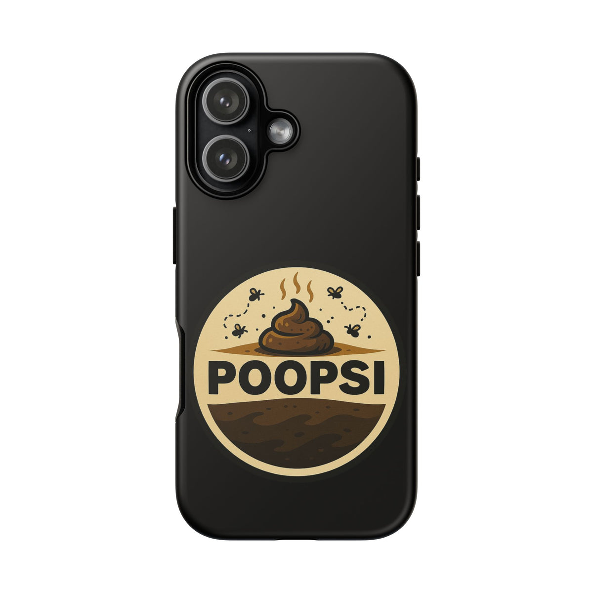 Phone Case — 'POOPSI' Funny Poop Logo Protective Cover