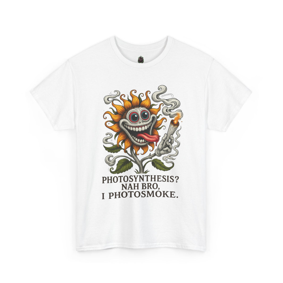 Photosmoke Sunflower – “I Photosmoke” Funny Stoner Plant T-Shirt