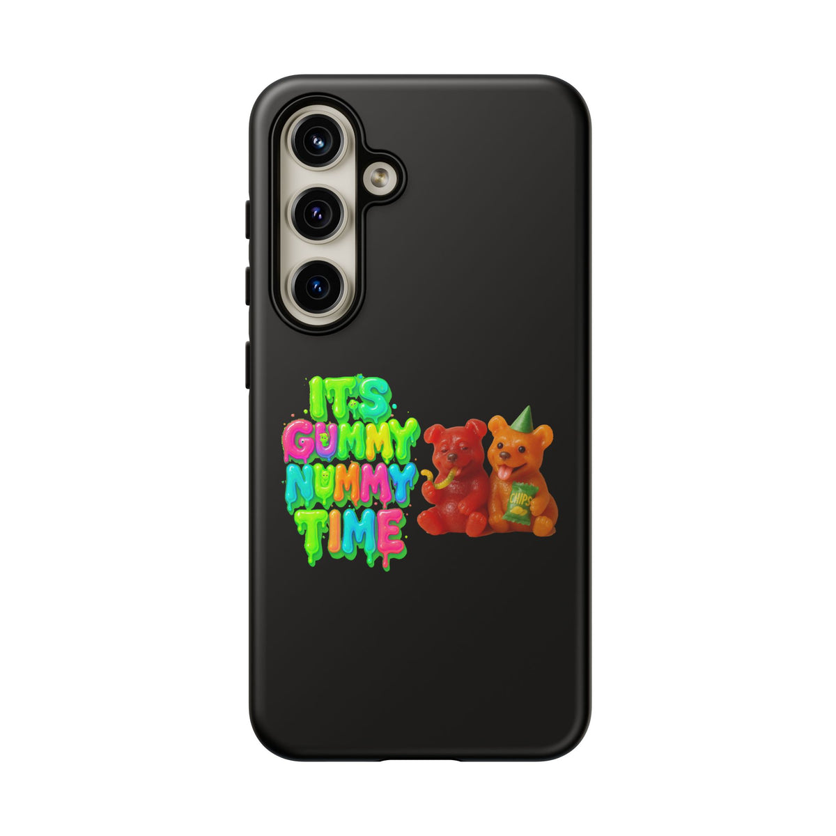 Phone Case — "It's Gummy Nummy Time" Colorful Gummy Bear Protective Case