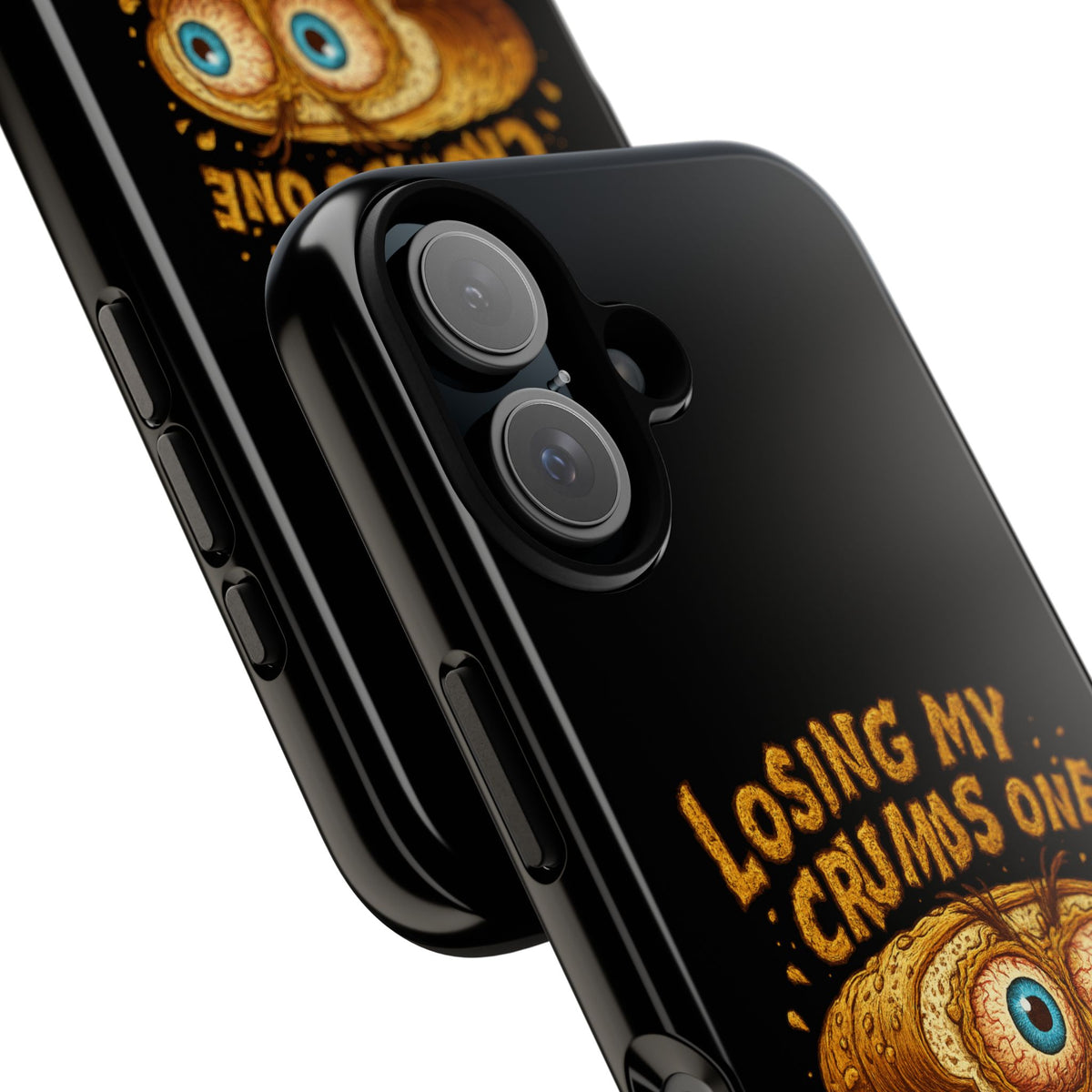 Phone Case — "Losing My Crumbs One Thought at a Time" Funny Retro Bread Illustration