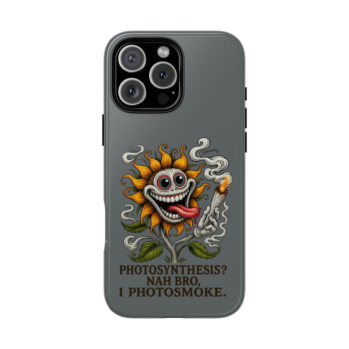 Photosmoke Sunflower Phone Case — Funny Stoner Botanical iPhone Cover