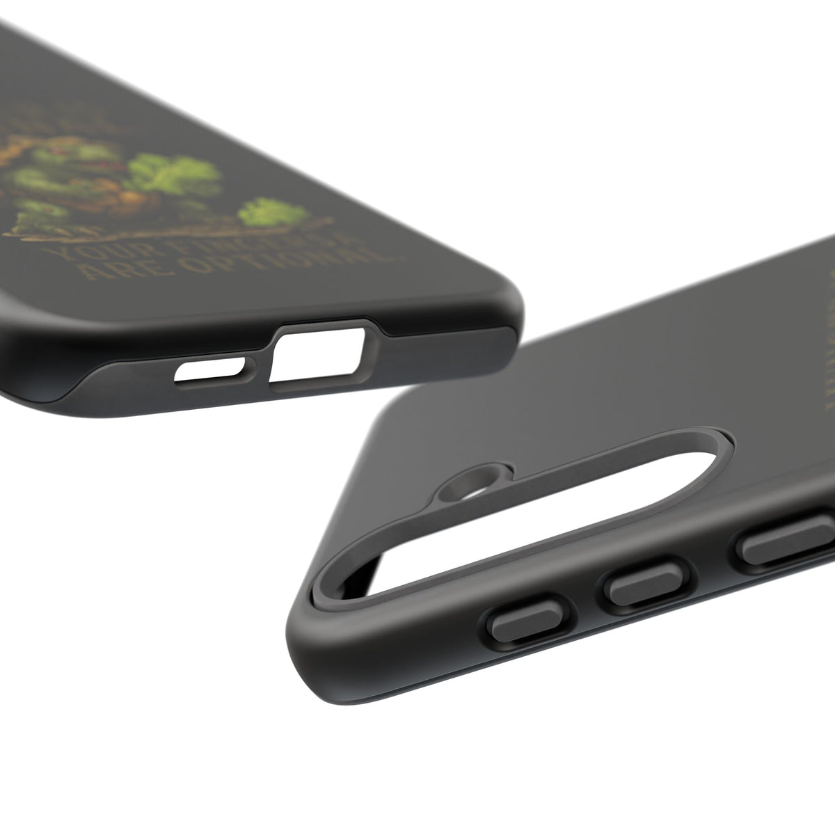 Phone Case — "Hunger Is Eternal, Your Fingers Are Optional" Turtle Monster Design