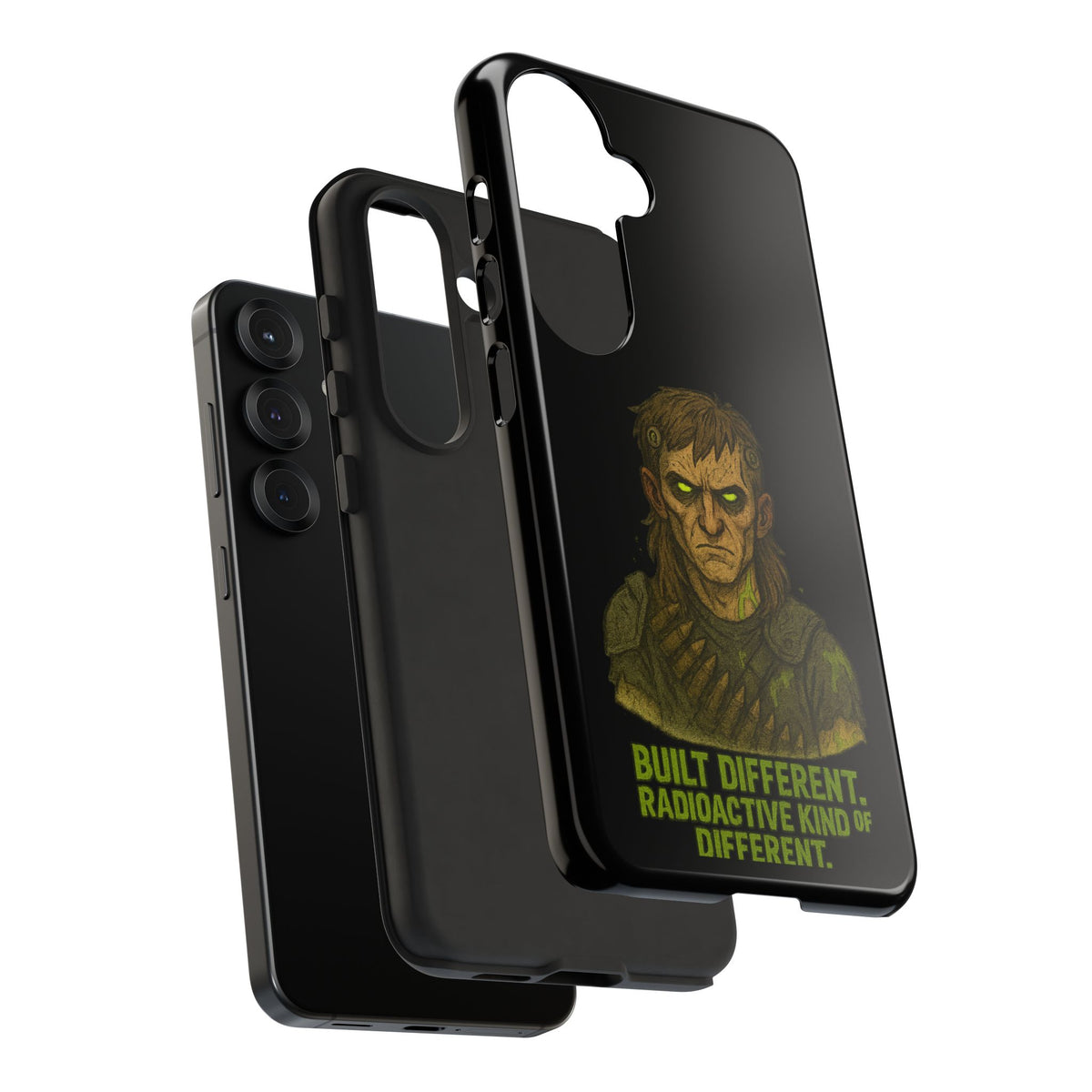 Phone Case — "Built Different, Radioactive Kind of Different" Mutant Design