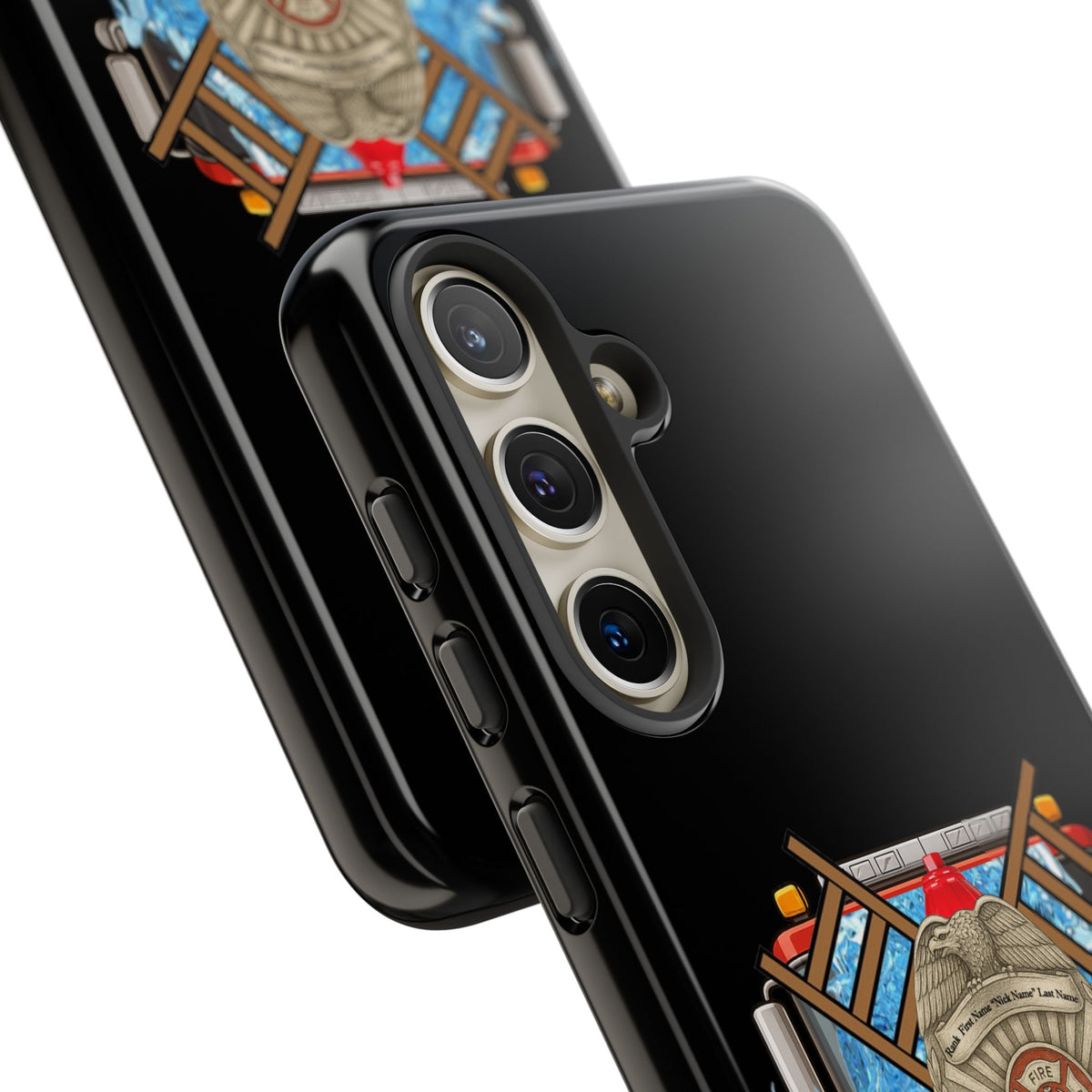 Firefighter Badge Phone Case – Maltese Cross Rescue Design