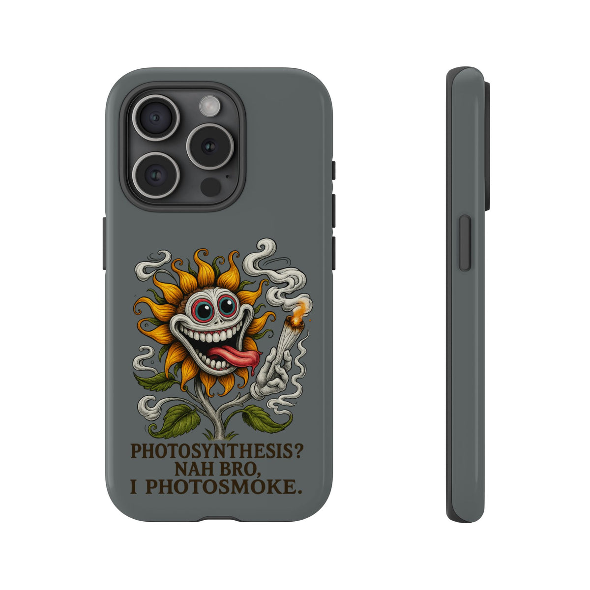 Photosmoke Sunflower Phone Case — Funny Stoner Botanical iPhone Cover