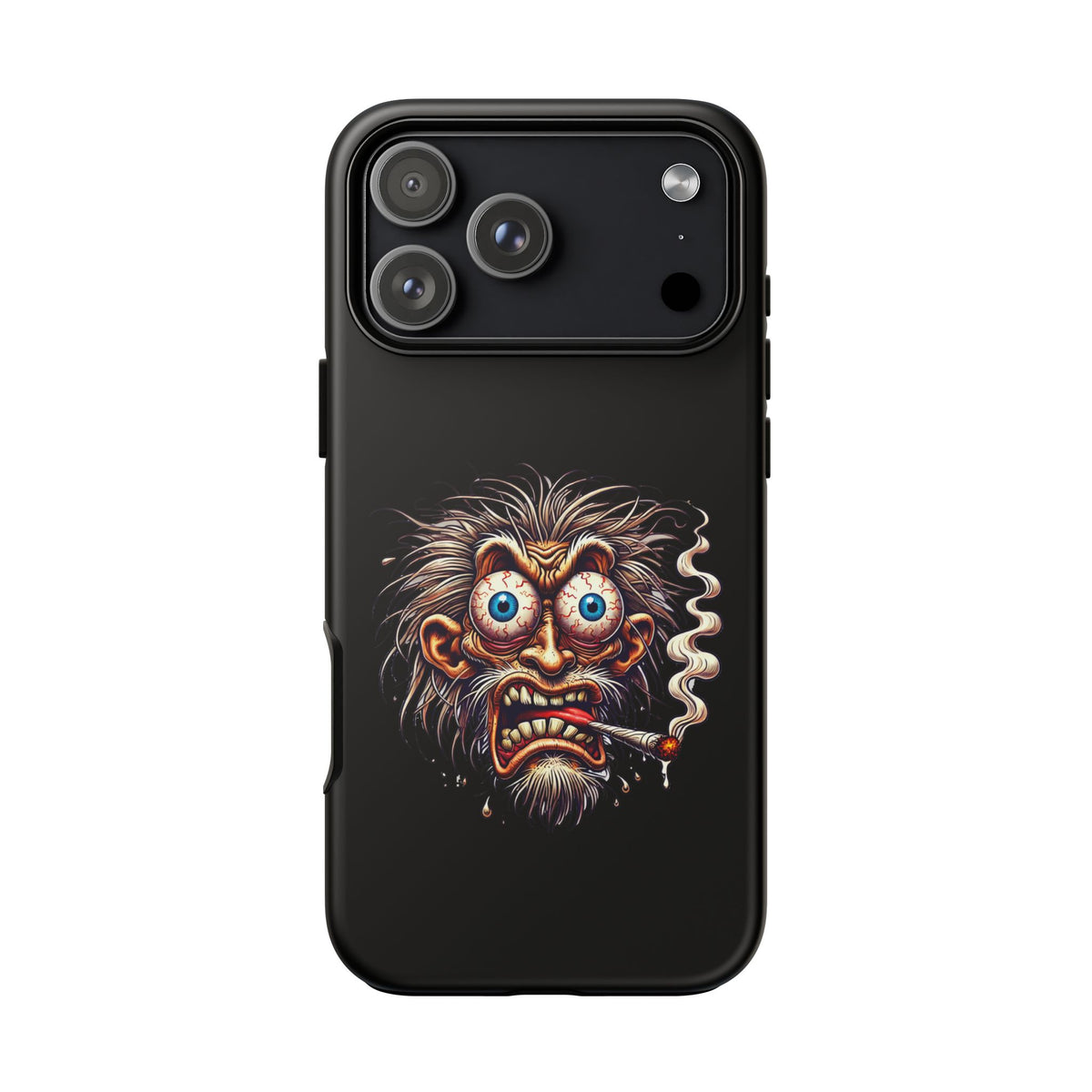 Phone Case — Wild Cartoon Monster Smoking Design