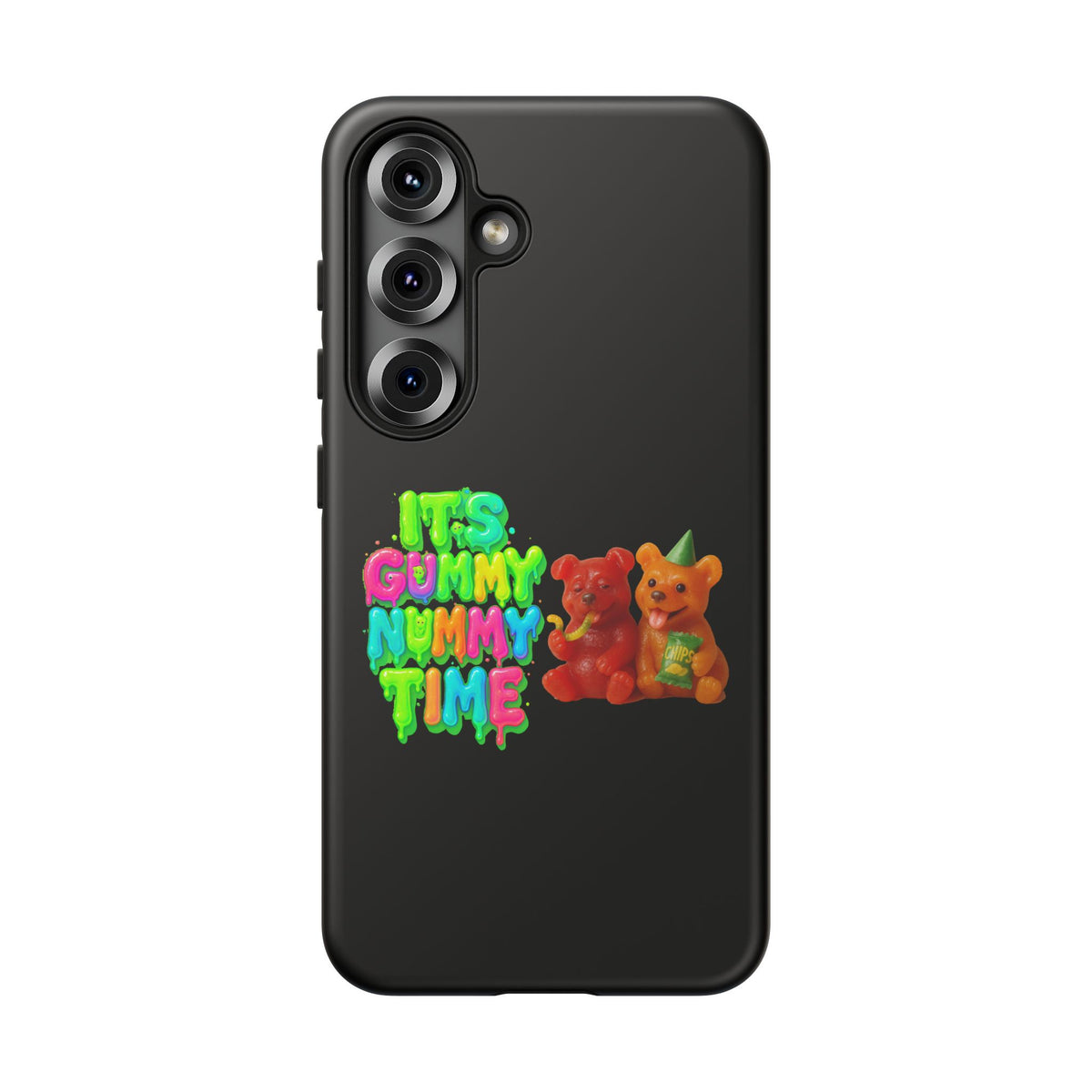 Phone Case — "It's Gummy Nummy Time" Colorful Gummy Bear Protective Case