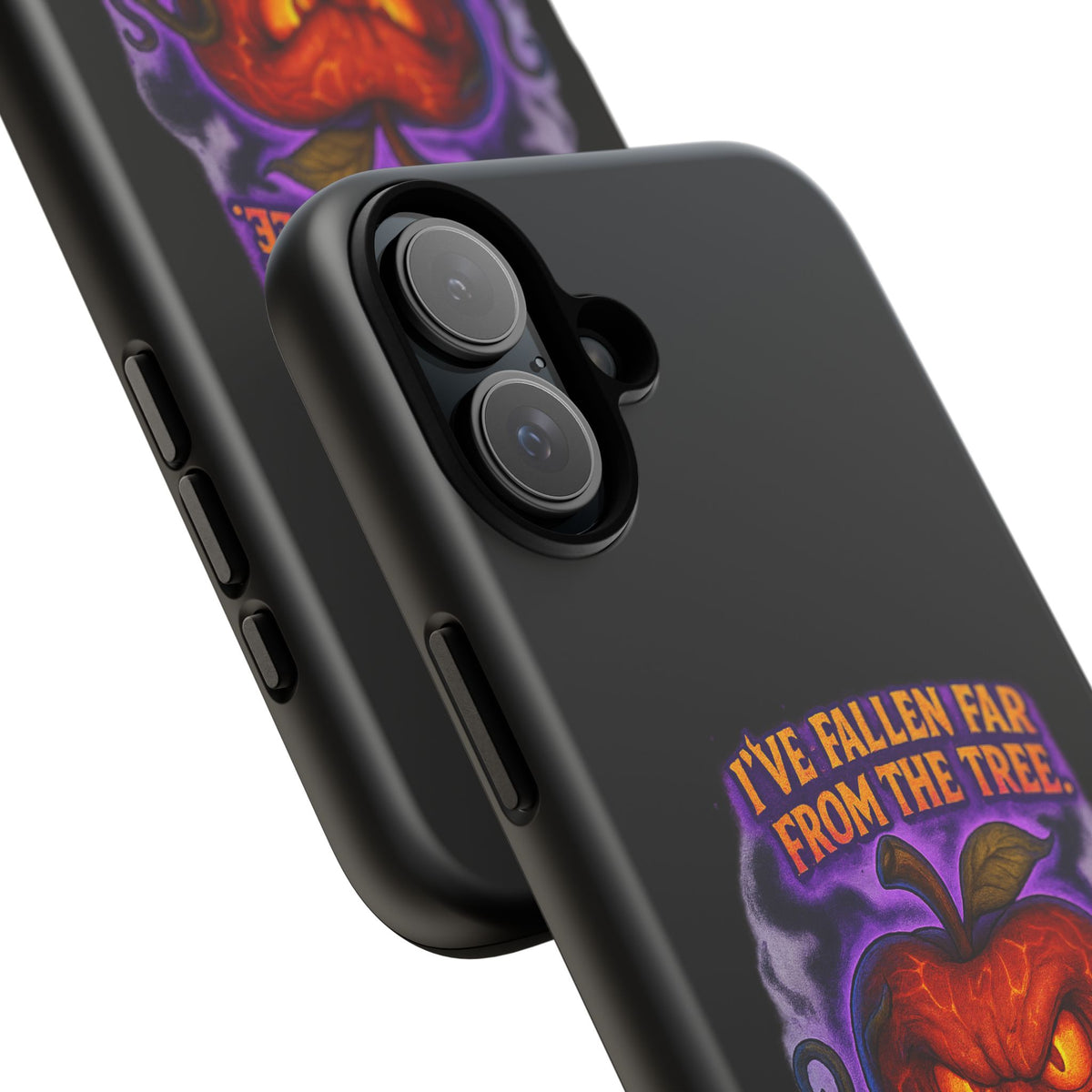 Phone Case — 'I've Fallen Far From the Tree, Straight Into Madness' Pumpkin Horror Design