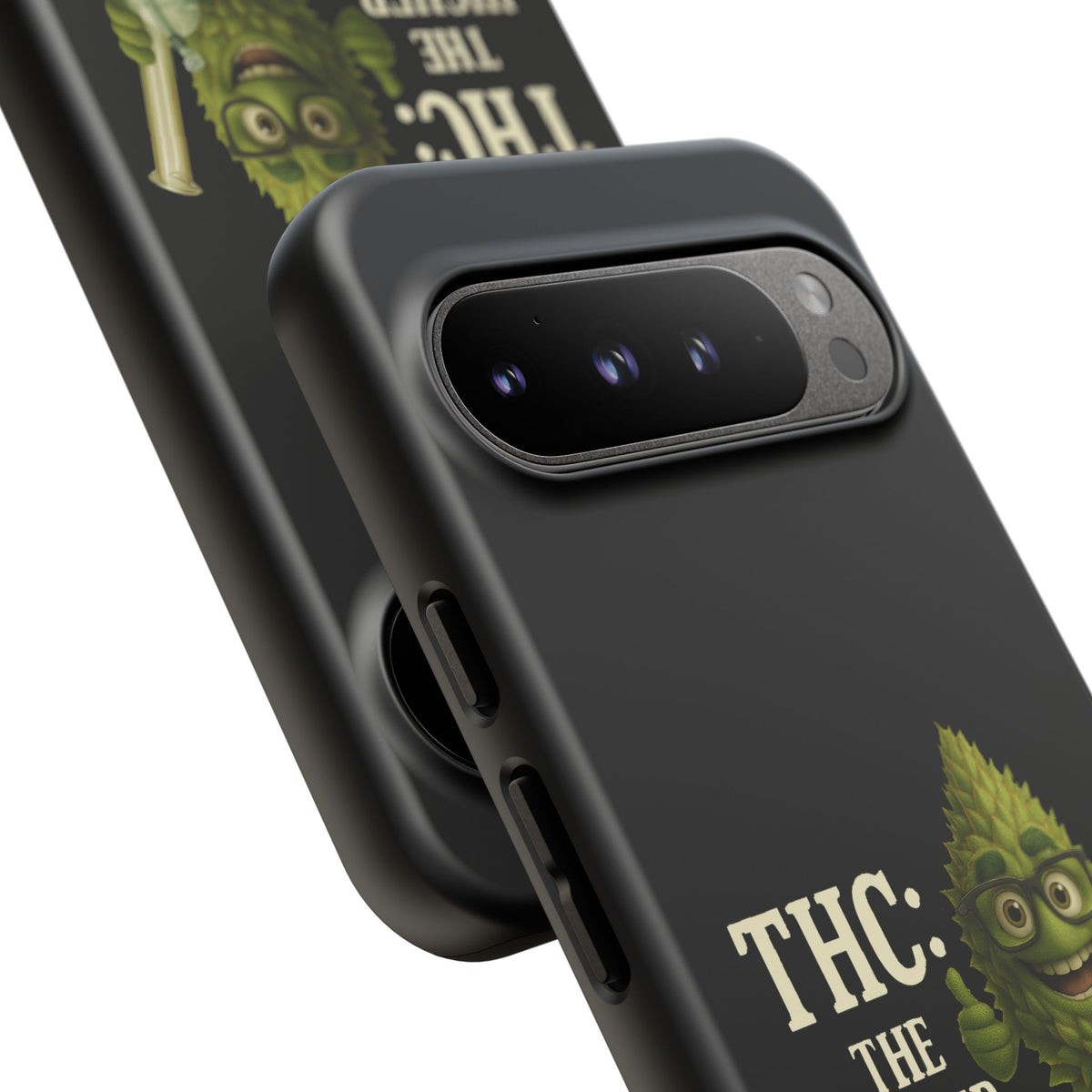 THC The Higher Curriculum Phone Case – Funny Cannabis Nug Cartoon iPhone Case