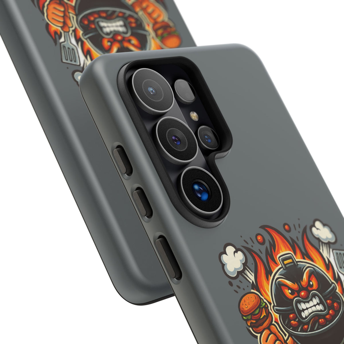 Grilling Phone Case — "Charcoal Is the Last Bastion of Liberty" BBQ Design
