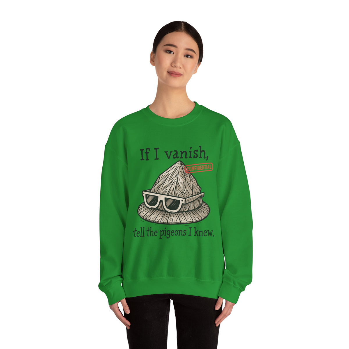 Tell the Pigeons I Knew – Disguised Vanishing Agent Sweatshirt