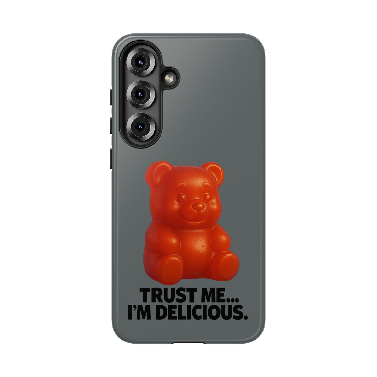 Phone Case — Red Gummy Bear 'Trust Me... I'm Delicious' Protective Case