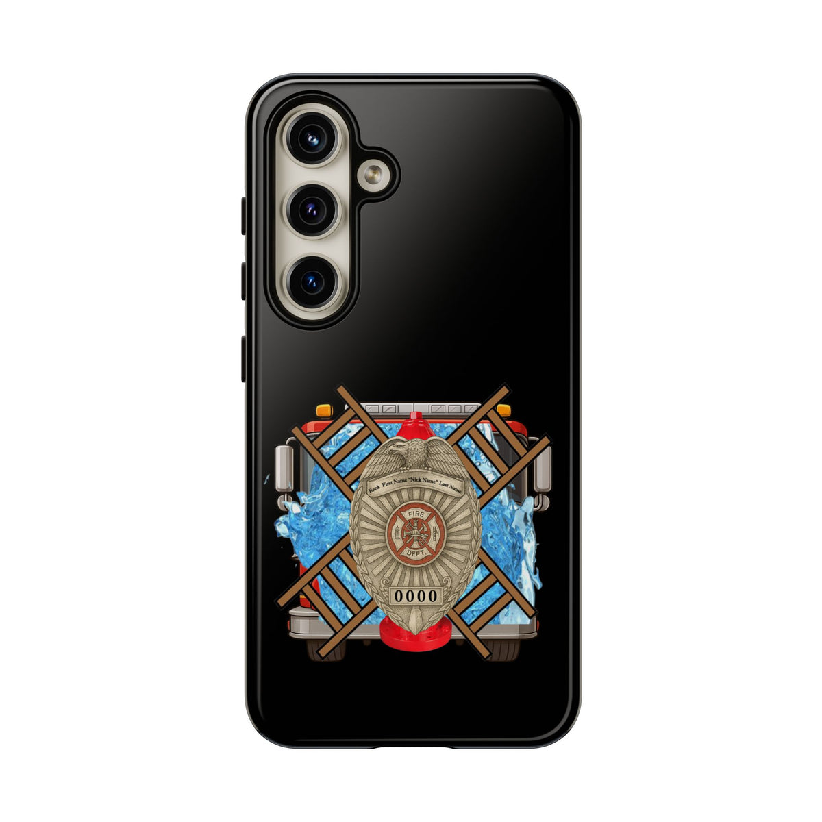 Firefighter Badge Phone Case – Maltese Cross Rescue Design