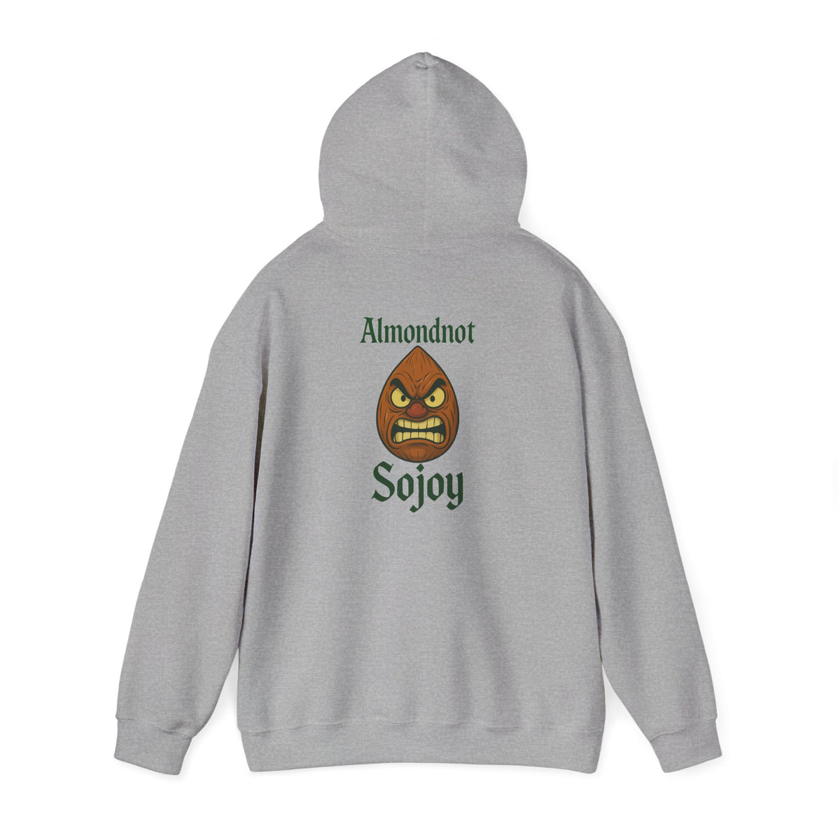 Angry Almond Hoodie - Tropical Humor Graphic Sweatshirt