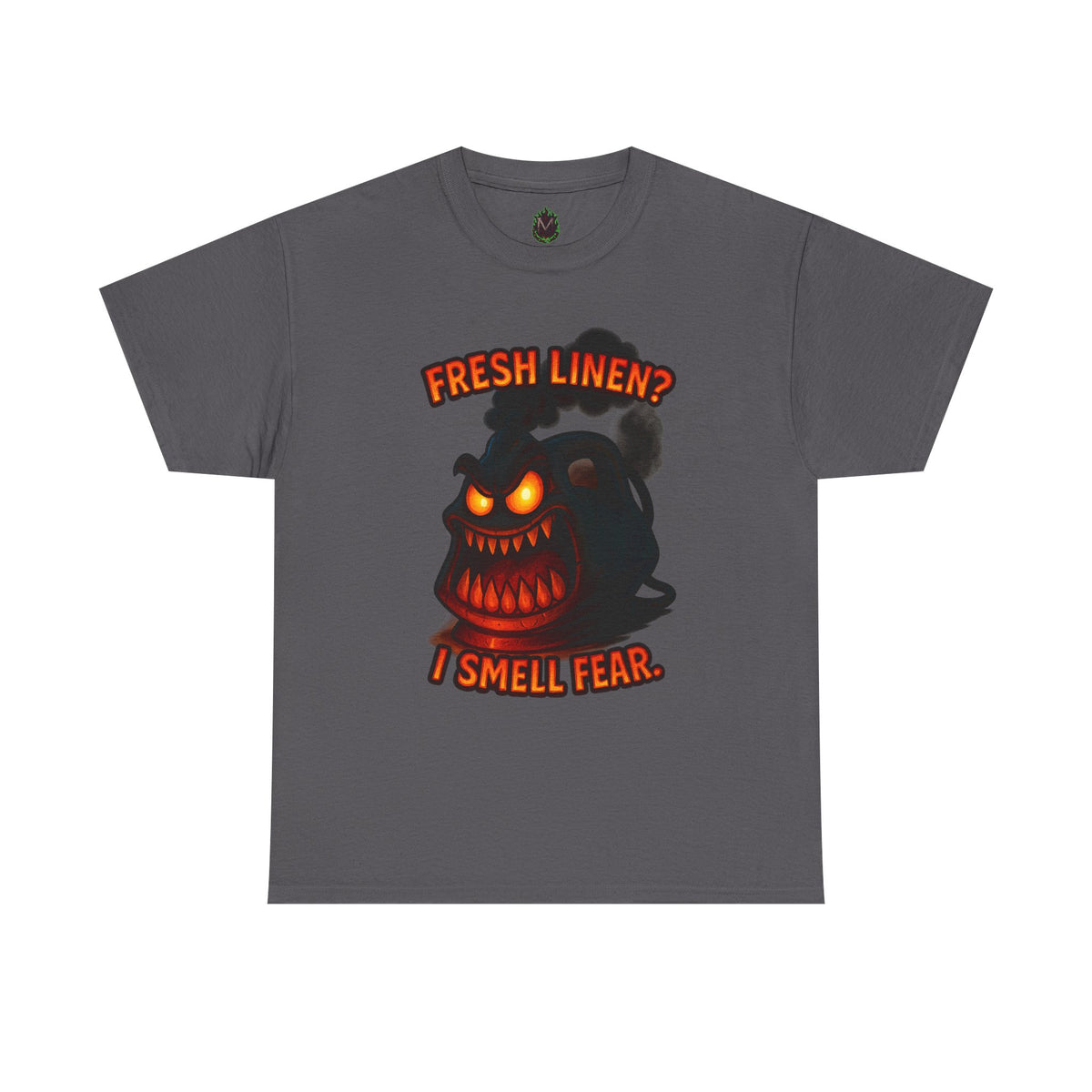Fresh Linen? I Smell Fear Tee | Scary Laundry Monster Halloween Shirt