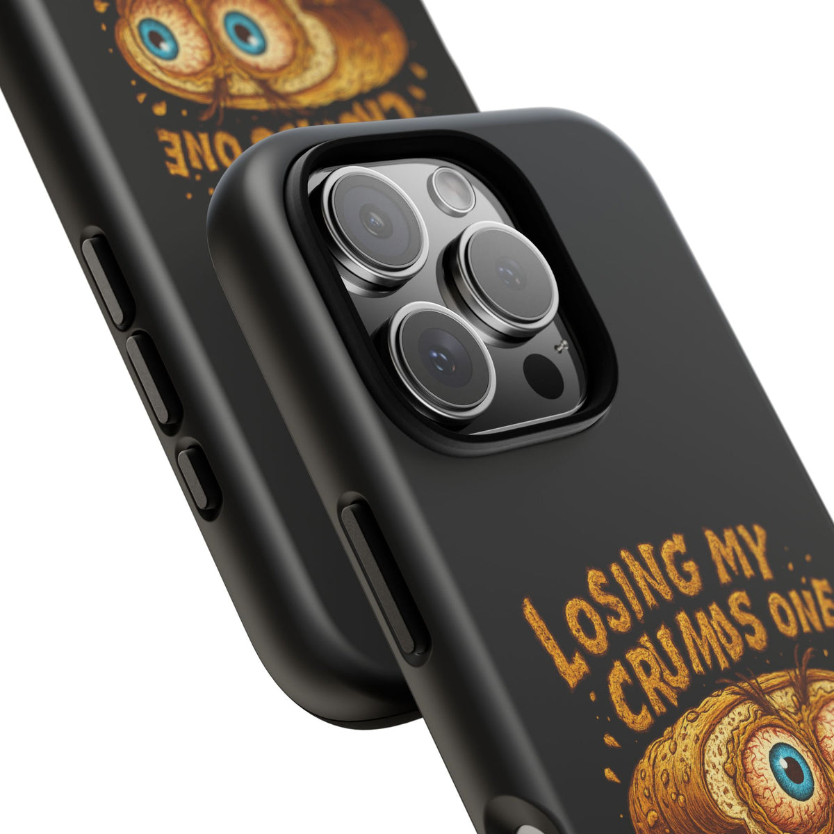 Phone Case — "Losing My Crumbs One Thought at a Time" Funny Retro Bread Illustration