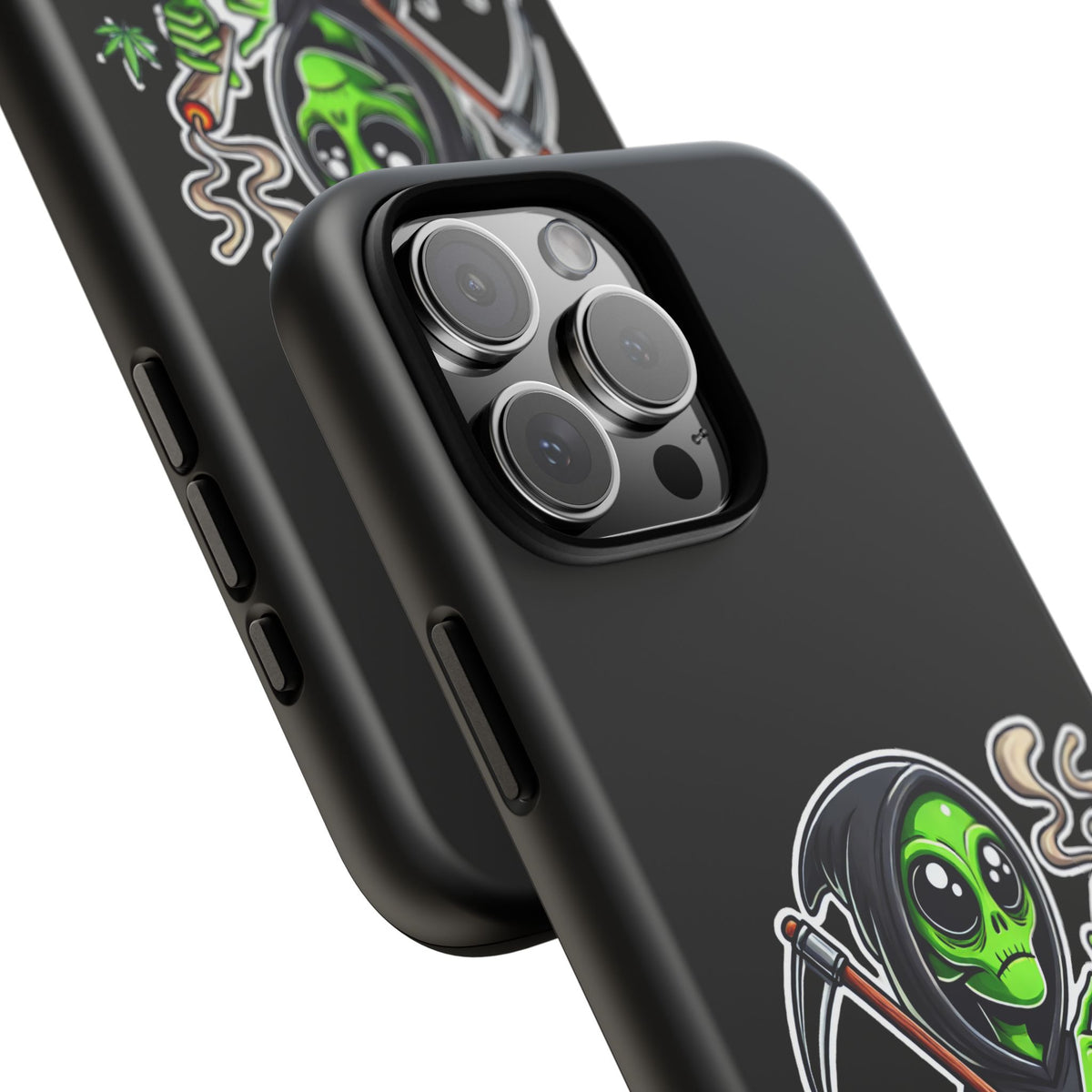 Reaper Alien Phone Case – Cute Grim Reaper Smoking Weed iPhone Case