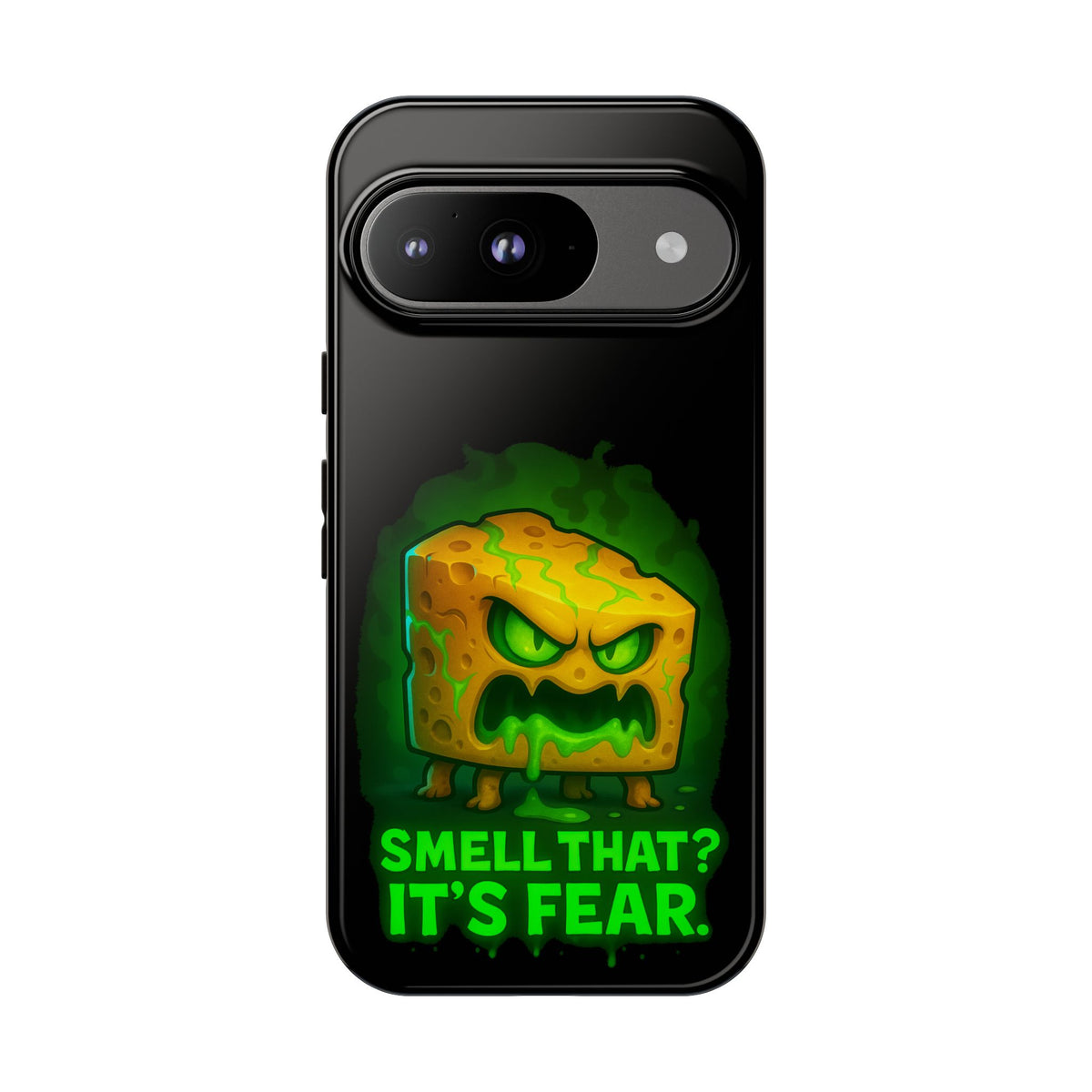 Phone Case — 'Smell That? It's Fear.' Spooky Cheese Monster Protective Case