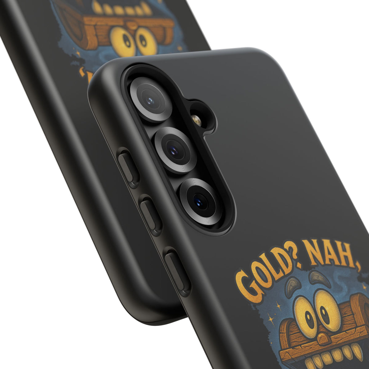 Phone Case — “Gold? Nah, I’m Full of Disappointment” Funny Treasure Chest Design