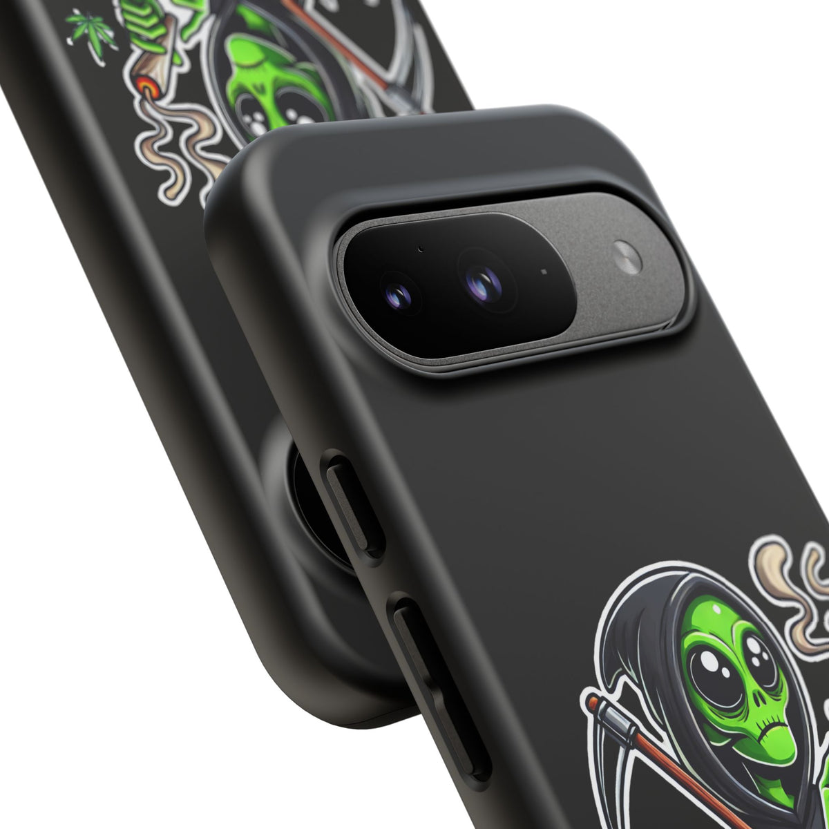 Reaper Alien Phone Case – Cute Grim Reaper Smoking Weed iPhone Case