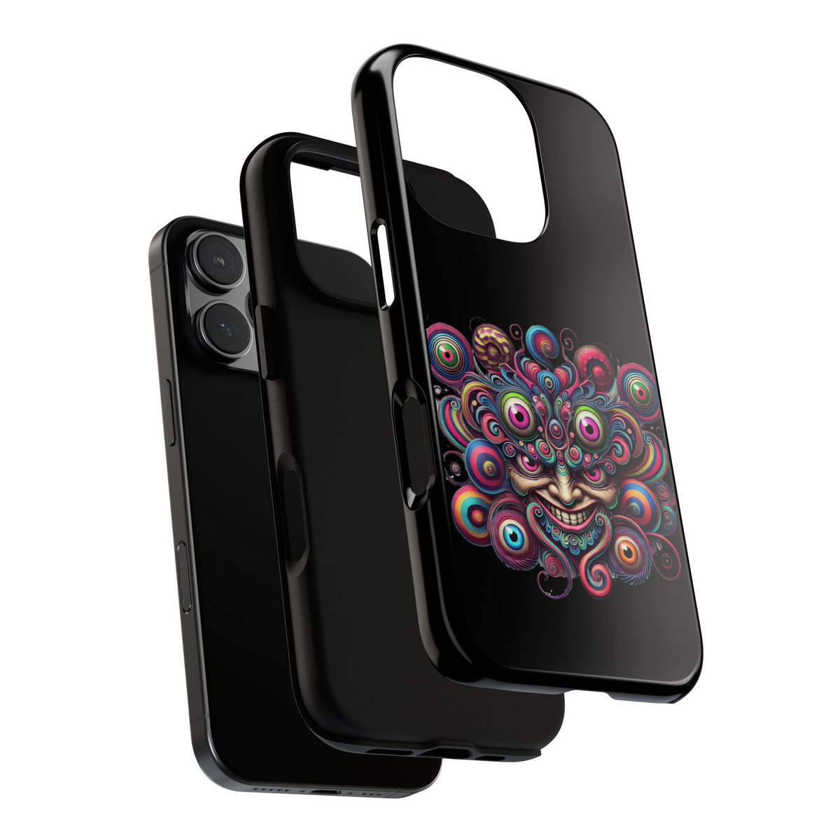 Psychedelic Smiling Eye Cluster Phone Case