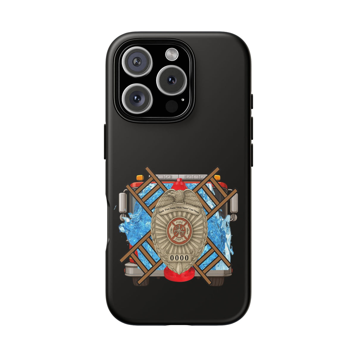 Firefighter Badge Phone Case – Maltese Cross Rescue Design
