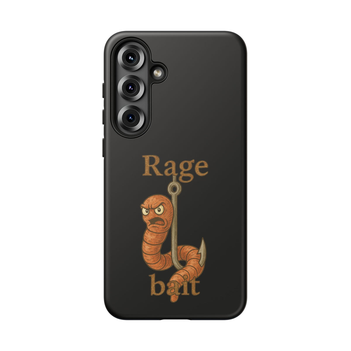 Phone Case — "Rage Bait" Angry Worm Fishing Design