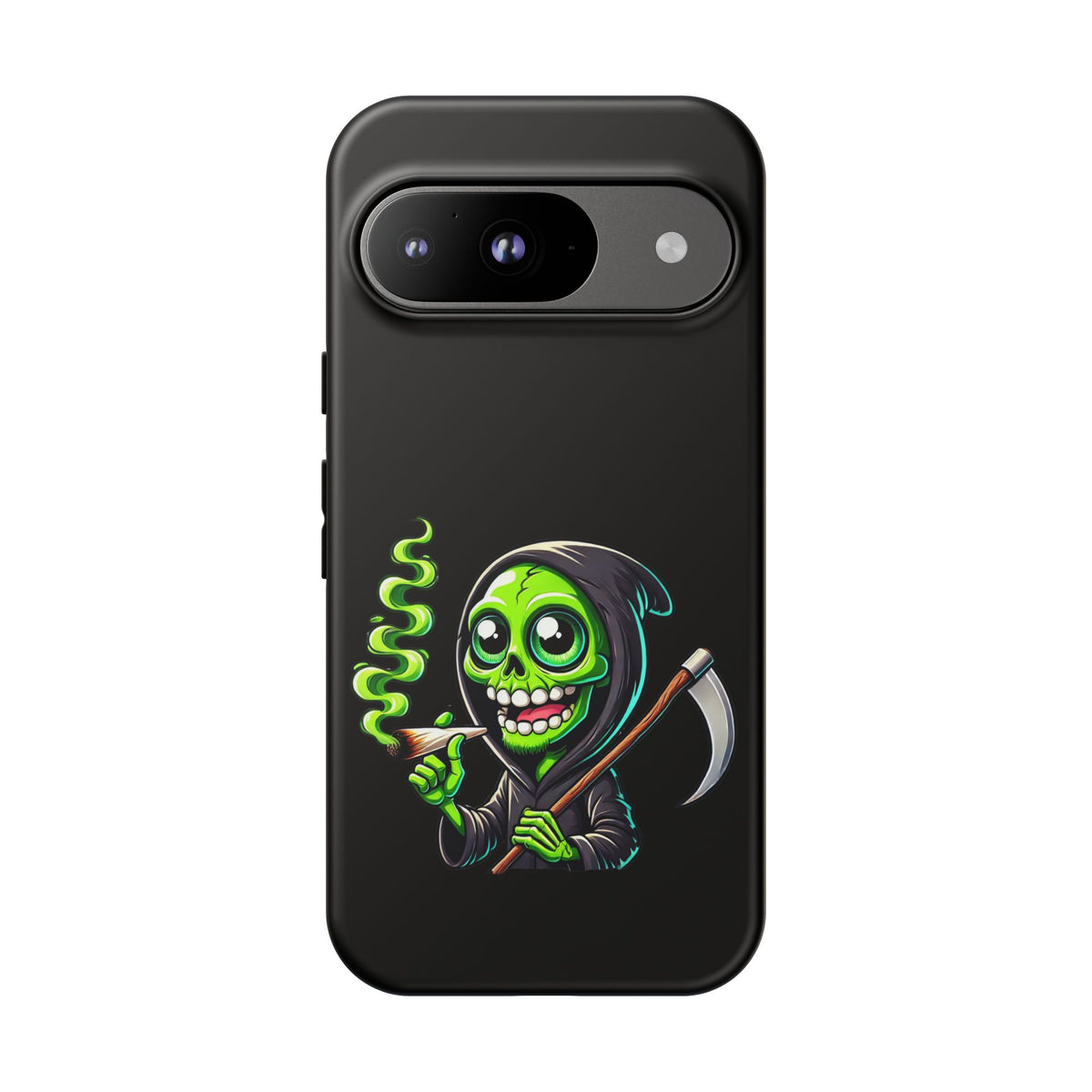 Grinning Green Reaper Phone Case