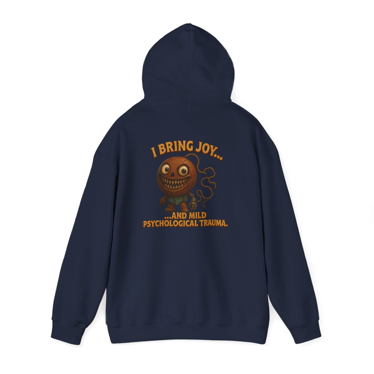 Hoodie — "I Bring Joy" Creepy Candy Character Graphic Pullover