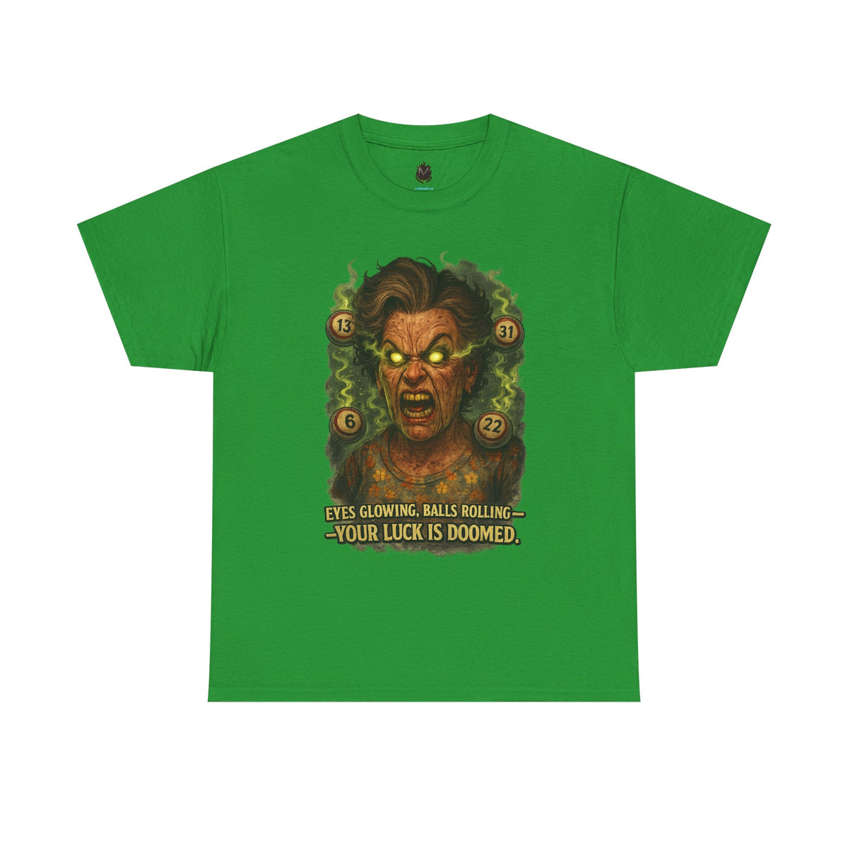 Your Luck Is Doomed T-Shirt | Horror Dice Seer, RPG Tabletop Tee