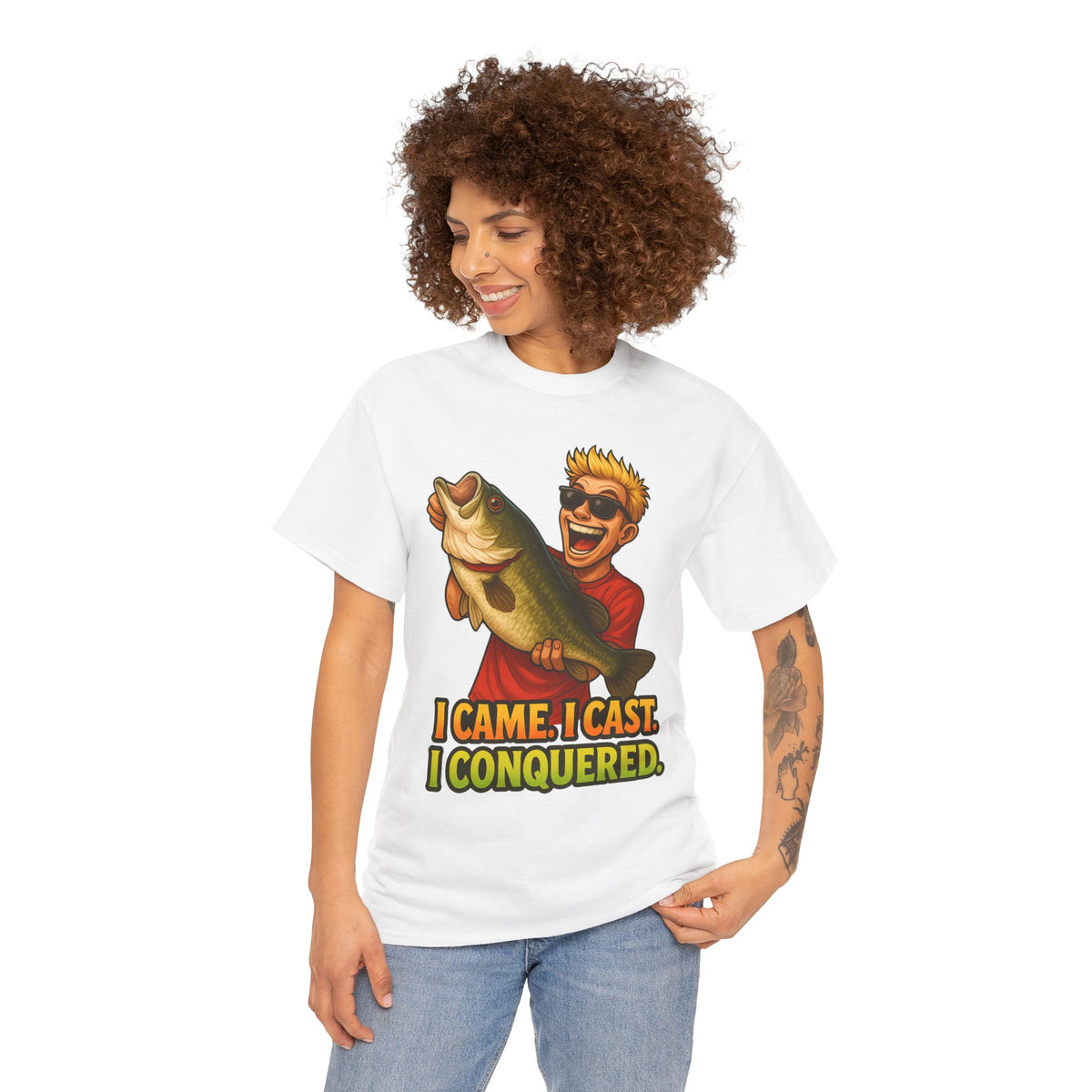 I Came I Cast I Conquered Fishing Tee | Bass Angler Shirt