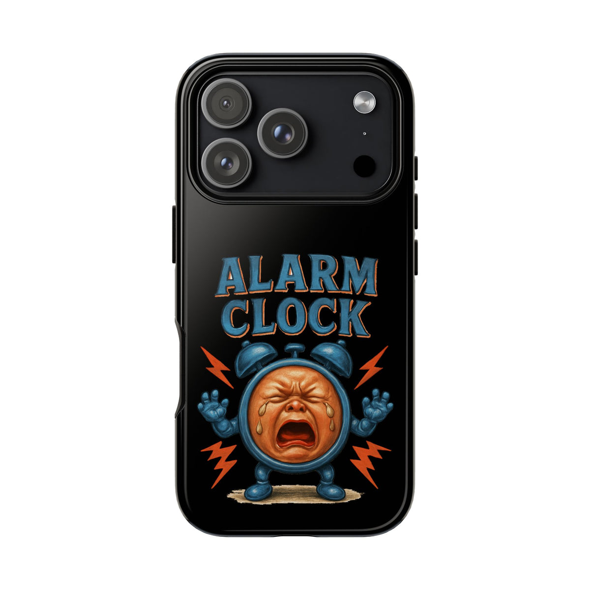Phone Case — "Alarm Clock" Retro Screaming Clock Protective Cover