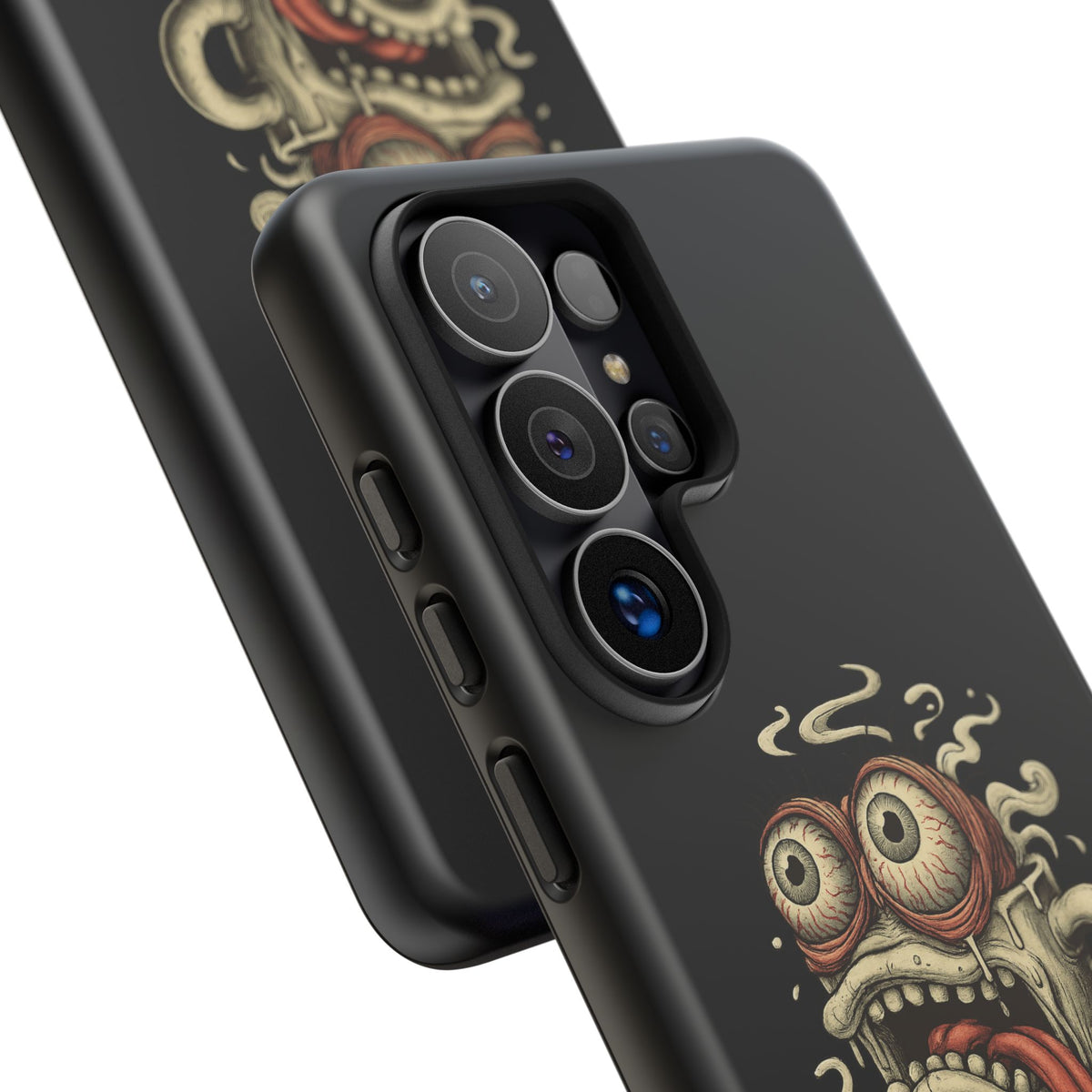 Tough Cases: Retro Hot Coffee Monster Phone Case — Funny 'If Your Mug...' Quote