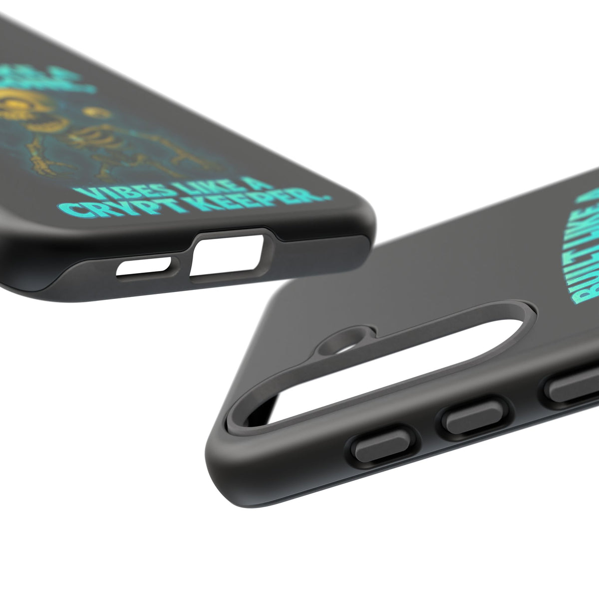 Phone Case — "Built Like a Wishbone, Vibes Like a Crypt Keeper" Skeleton Tough Case