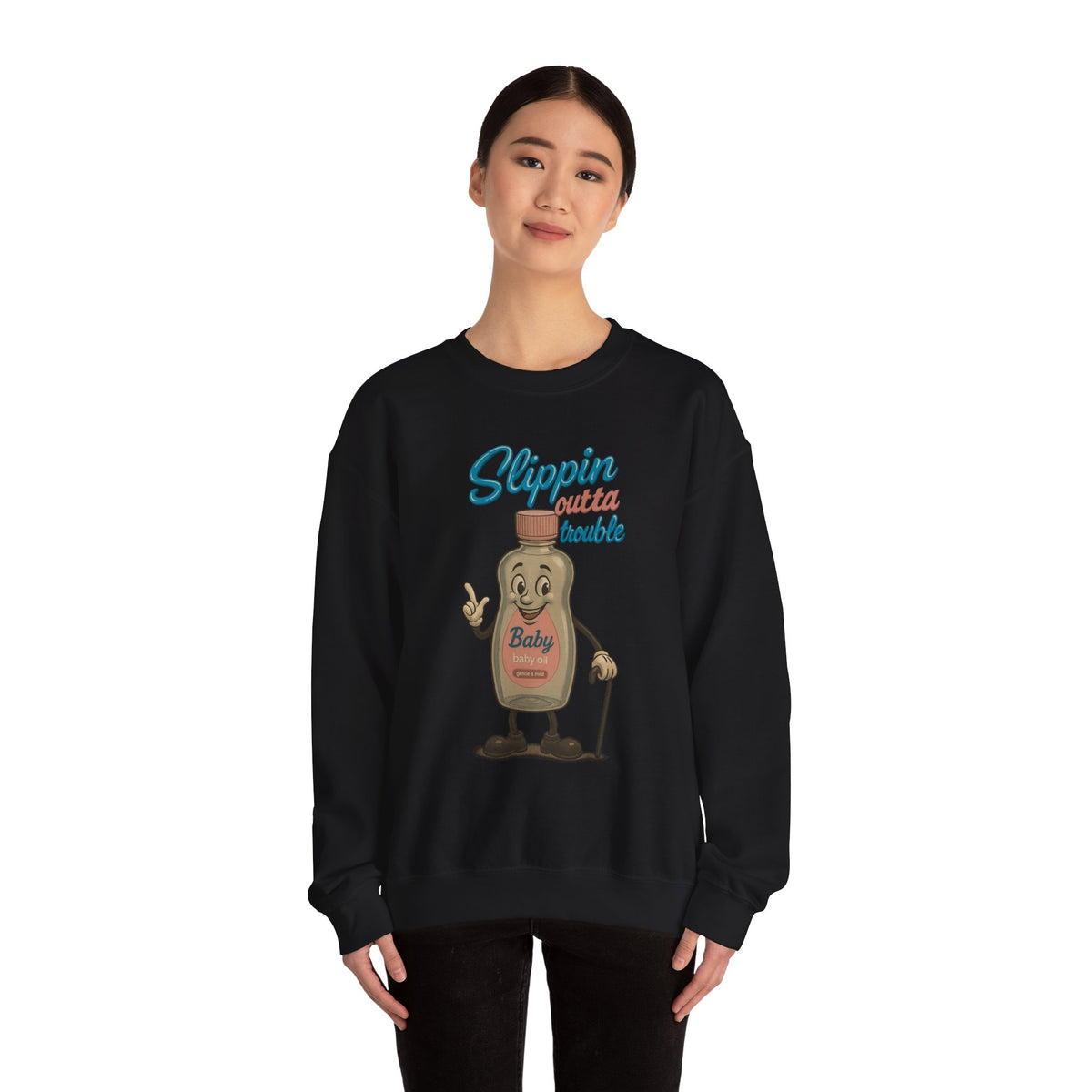 Slippin’ Outta Trouble Crewneck Sweatshirt