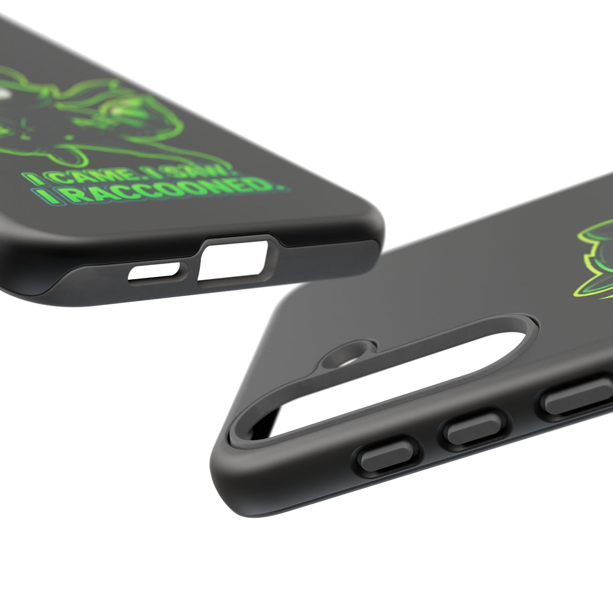 Raccoon Ninja Phone Case — "I Came. I Saw. I Raccooned." Protective iPhone Cover