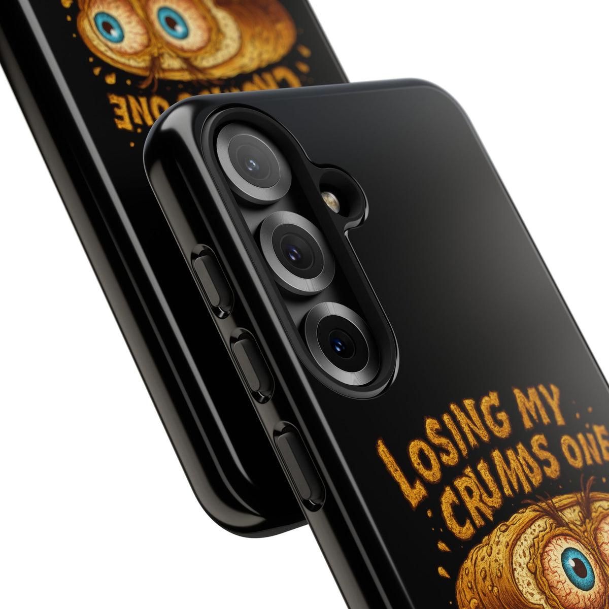 Phone Case — "Losing My Crumbs One Thought at a Time" Funny Retro Bread Illustration