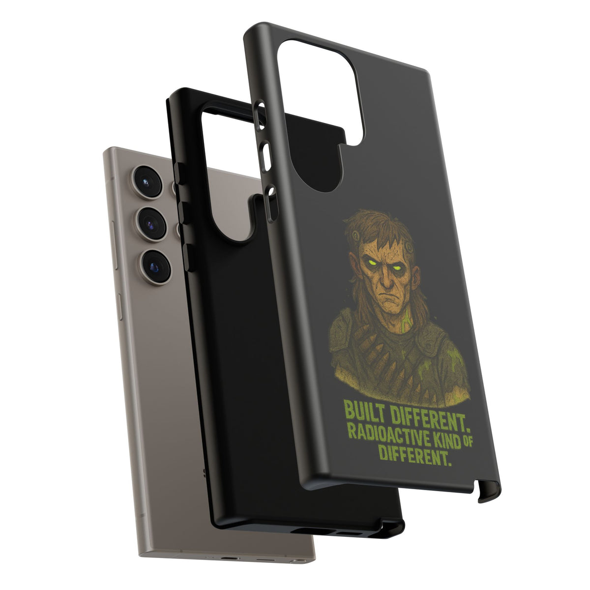 Phone Case — "Built Different, Radioactive Kind of Different" Mutant Design