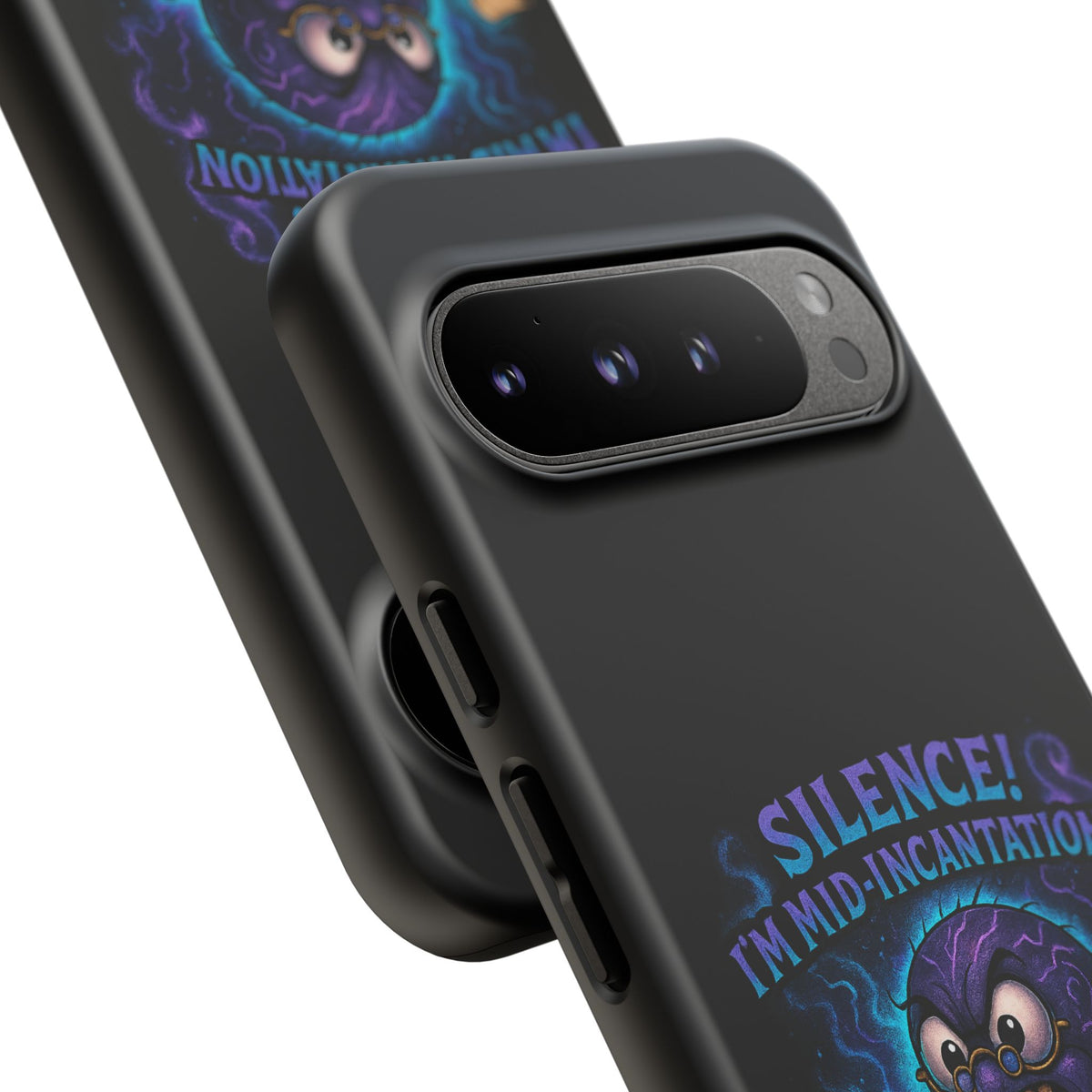 Phone Case — "Silence! I'm Mid-Incantation" Cute Angry Spider Magic Design