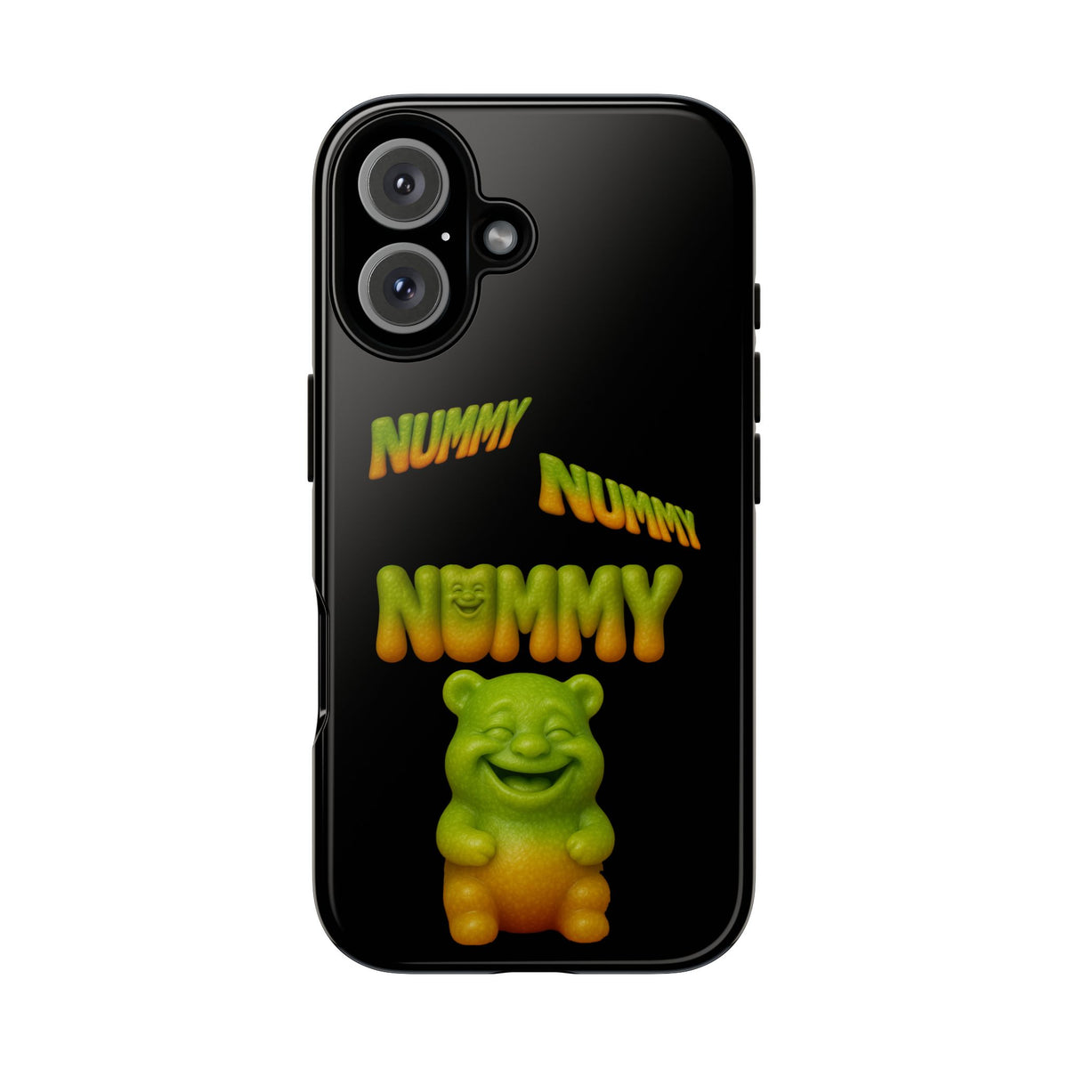 Nummy Gummy Phone Case — Cute Retro Green Gummy Bear Protective Case