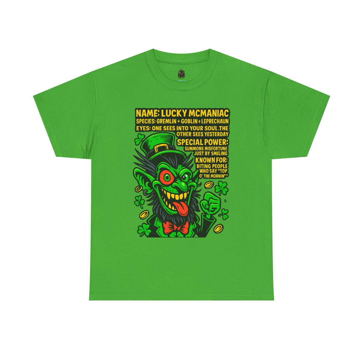 Lucky McManiac – Mischievous Goblin-Leprechaun Hybrid T-Shirt