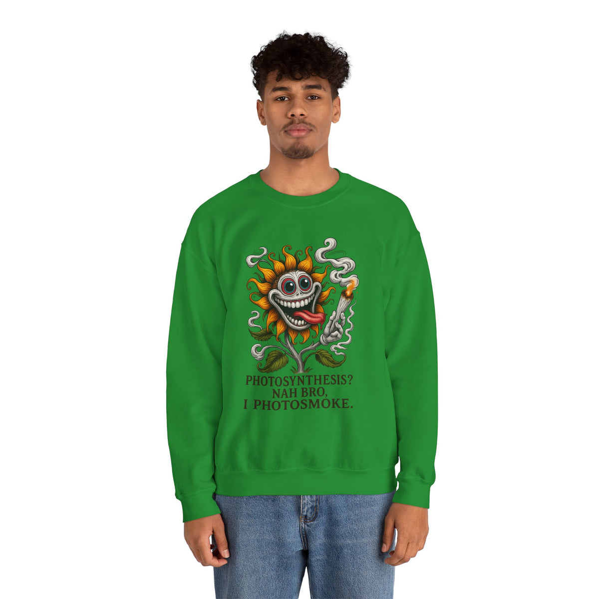 Photosmoke Sunflower Crewneck Sweatshirt