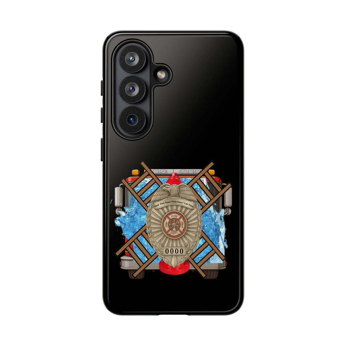 Firefighter Badge Phone Case – Maltese Cross Rescue Design