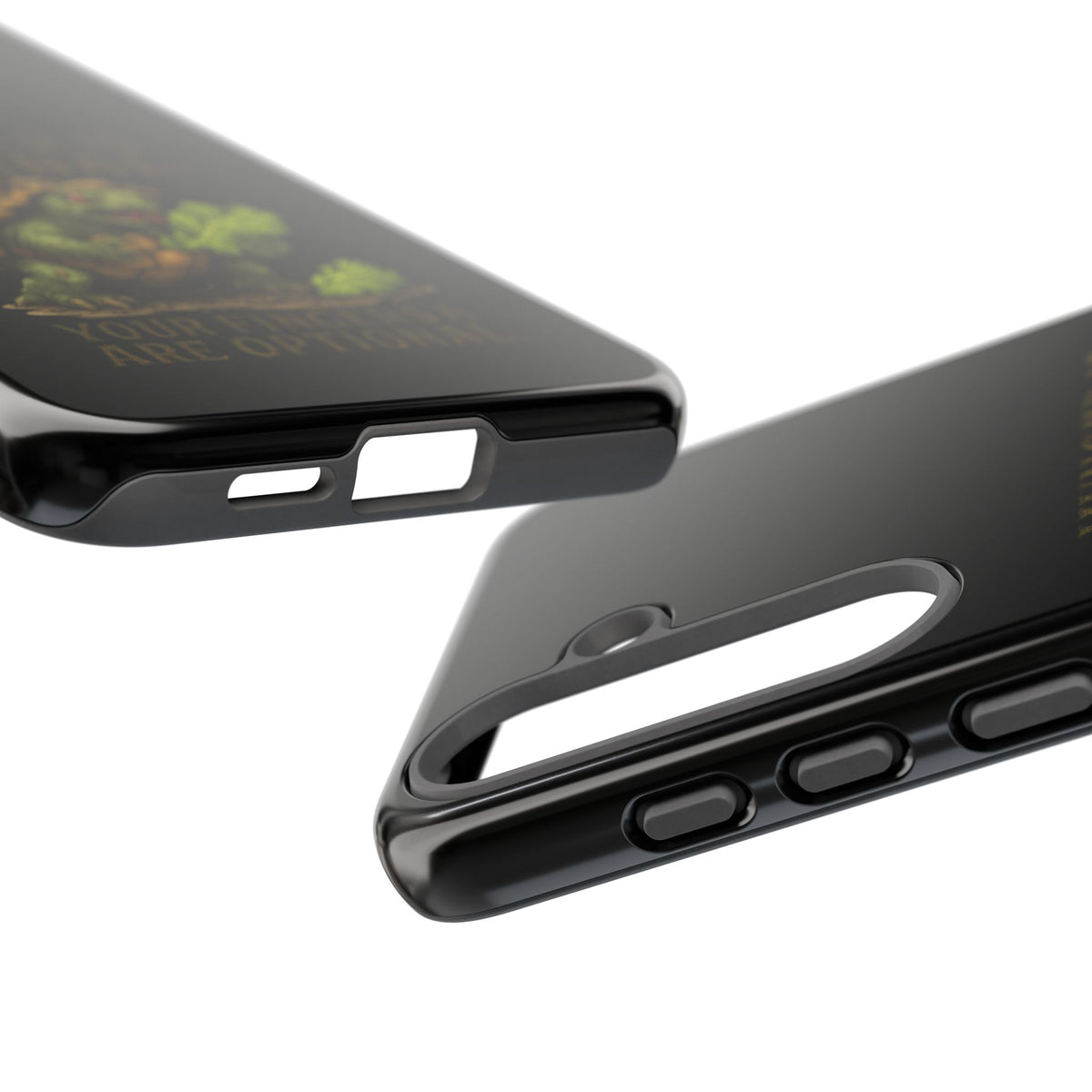 Phone Case — "Hunger Is Eternal, Your Fingers Are Optional" Turtle Monster Design