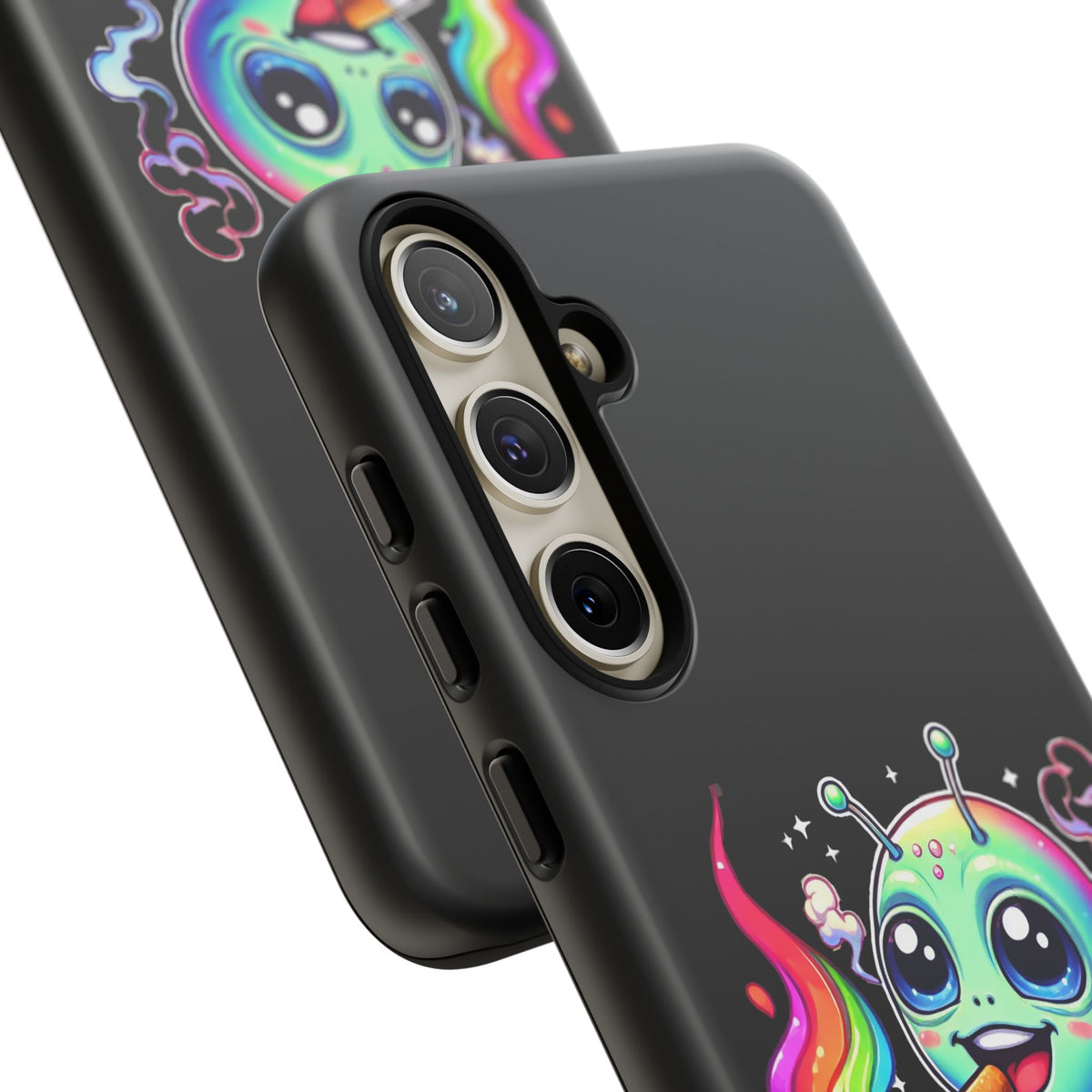 Alien Smoking Rainbow Joint Phone Case — Cute Psychedelic Cannabis iPhone Cover