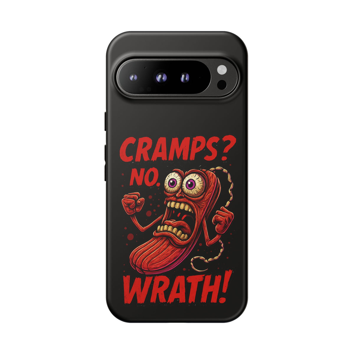 Phone Case — "Cramps? No, Wrath!" Retro Hot-Pepper Graphic