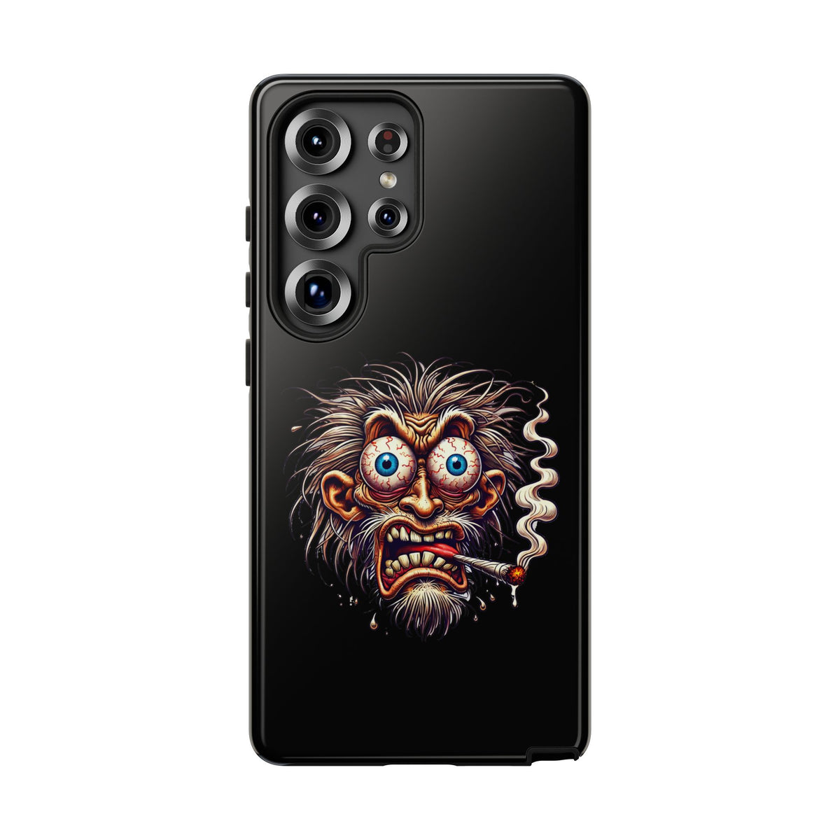 Phone Case — Wild Cartoon Monster Smoking Design