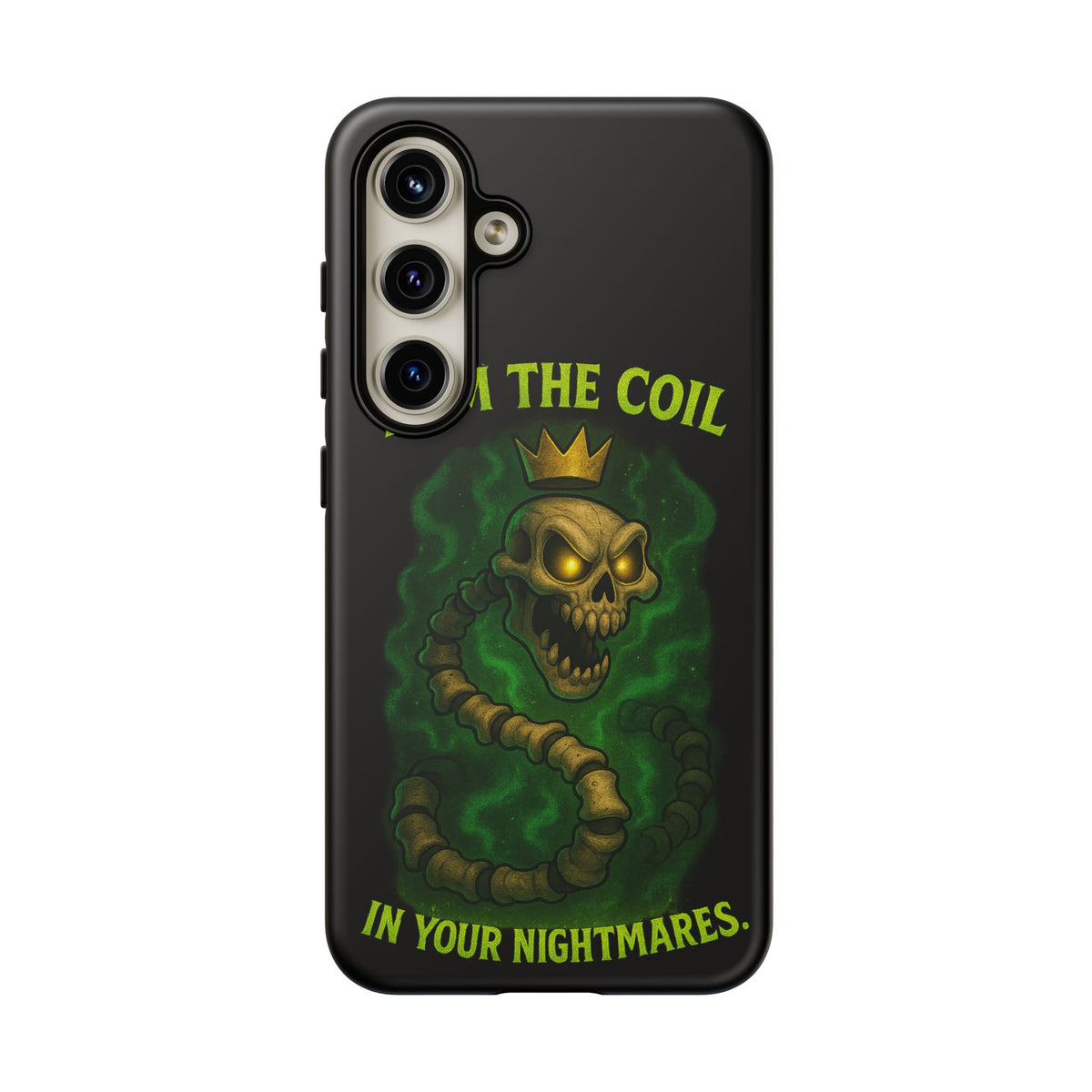 Tough Cases — “I Am The Coil In Your Nightmares” Skull Snake Shockproof Phone Case